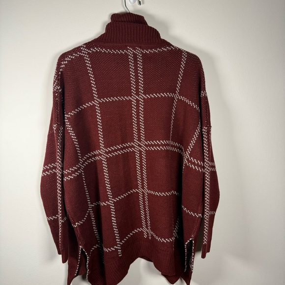 JODIFL Cowl Neck Oversized Geometric Sweater Size Small - Picture 10 of 10